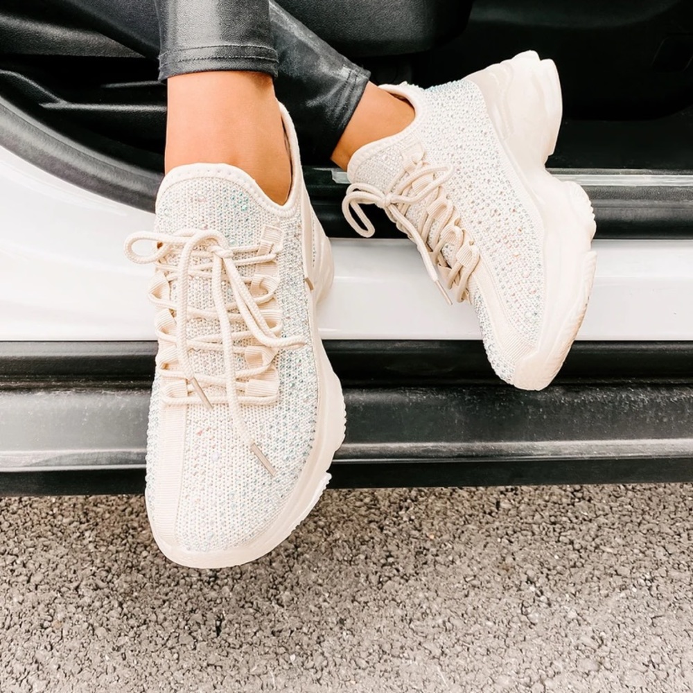 NanaMacs High Maintenance Rhinestone Sneaker